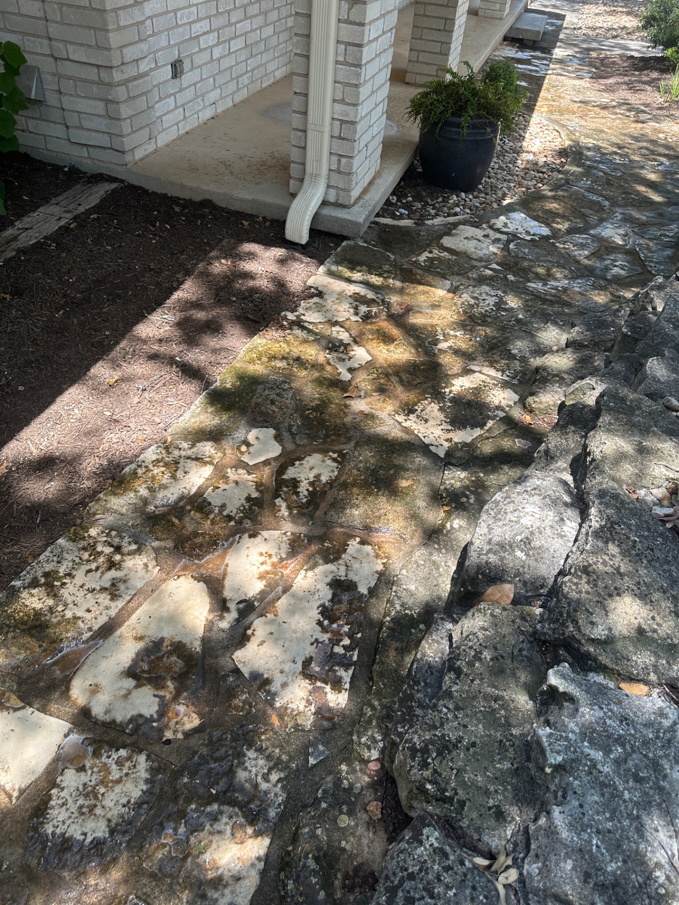 Stone Walkway — before