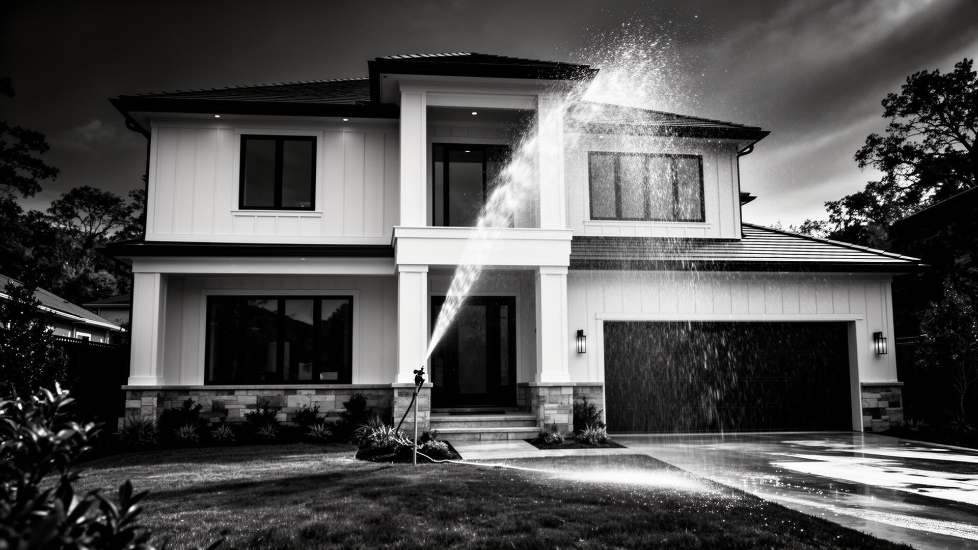 Pristine clean home exterior in Austin Texas after professional pressure washing